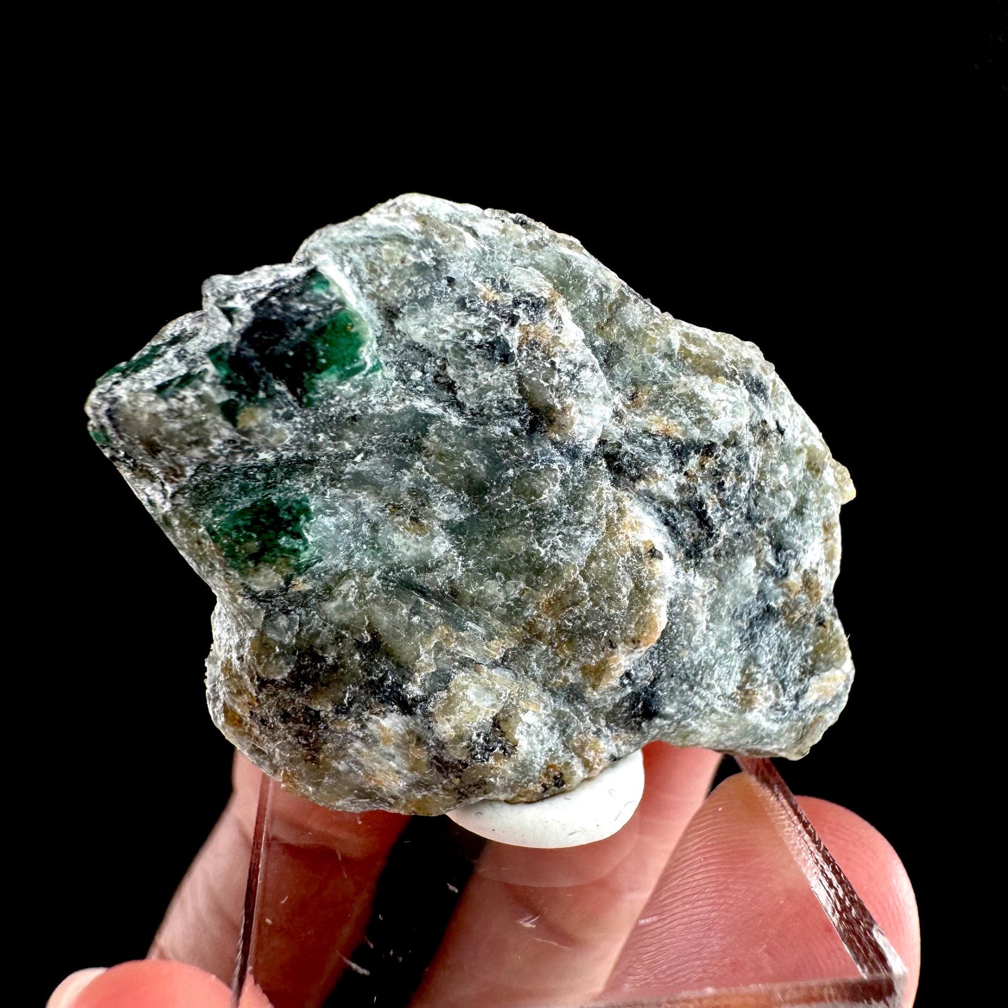 Natural Emerald on Matrix (Pakistan) | beryl var. emerald, green emerald, raw emerald, emerald crystal, mineral specimen