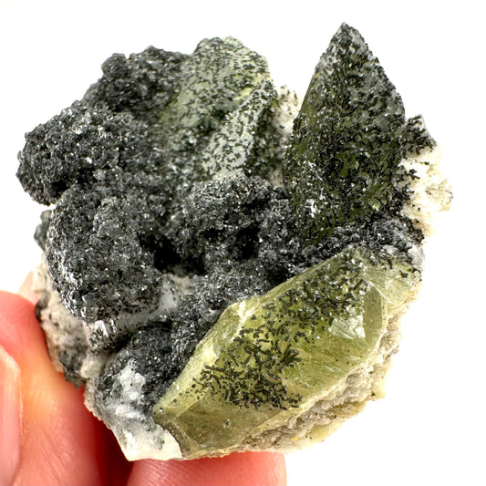 Titanite with Chlorite on Matrix (Pakistan) | sphene specimen, sphene titanite, titanite crystal, sphene crystal, rare minerals