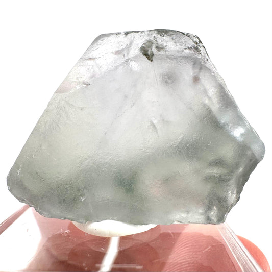 Fluorapatite with Actinolite Inclusions (Pakistan), natural green apatite, terminated apatite crystal, mineral specimen, rare gems
