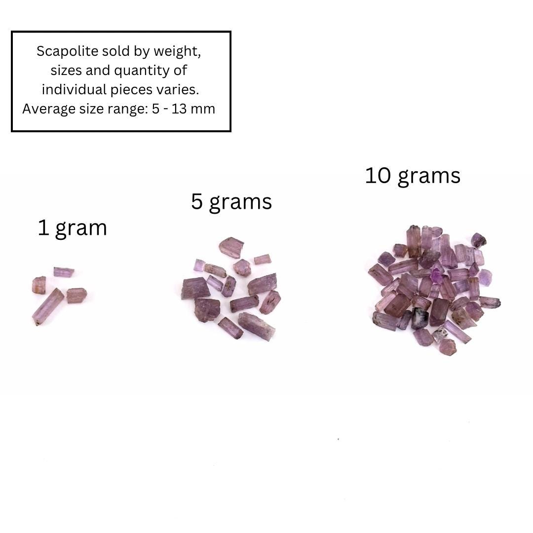 Rare! Purple Scapolite Crystals (Afghanistan) | natural scapolite crystal, purple scapolite, mineral specimen
