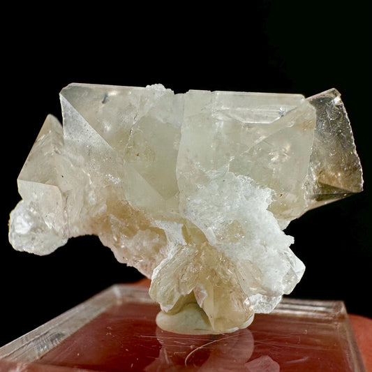 Champagne Topaz on Albite Matrix (Pakistan) | topaz crystal, rare crystals, mineral specimen, rare minerals, natural topaz, golden topaz