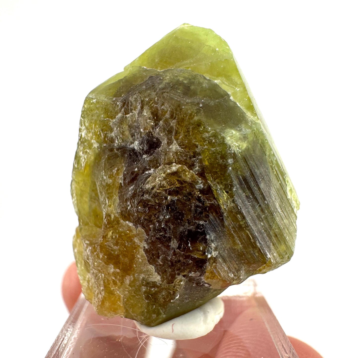 Andradite-Grossular Garnet (Mali) | green garnet, raw garnet crystal, grossular garnet crystal, raw green garnet, mineral specimen, crystals