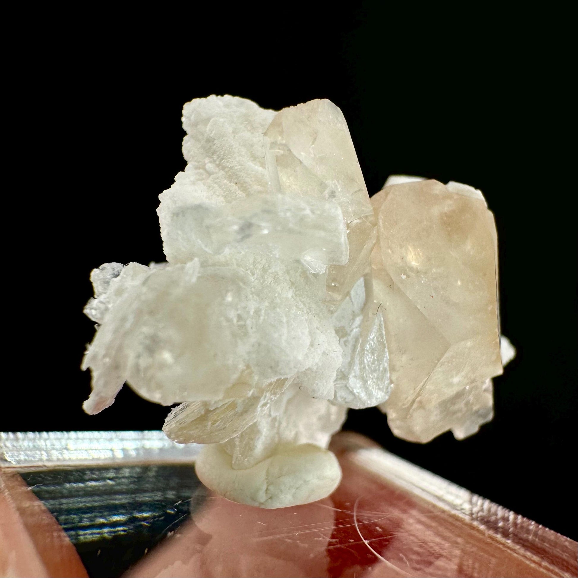 Champagne Topaz on Albite Matrix (Pakistan) | topaz crystal, rare crystals, mineral specimen, rare minerals, natural topaz, golden topaz