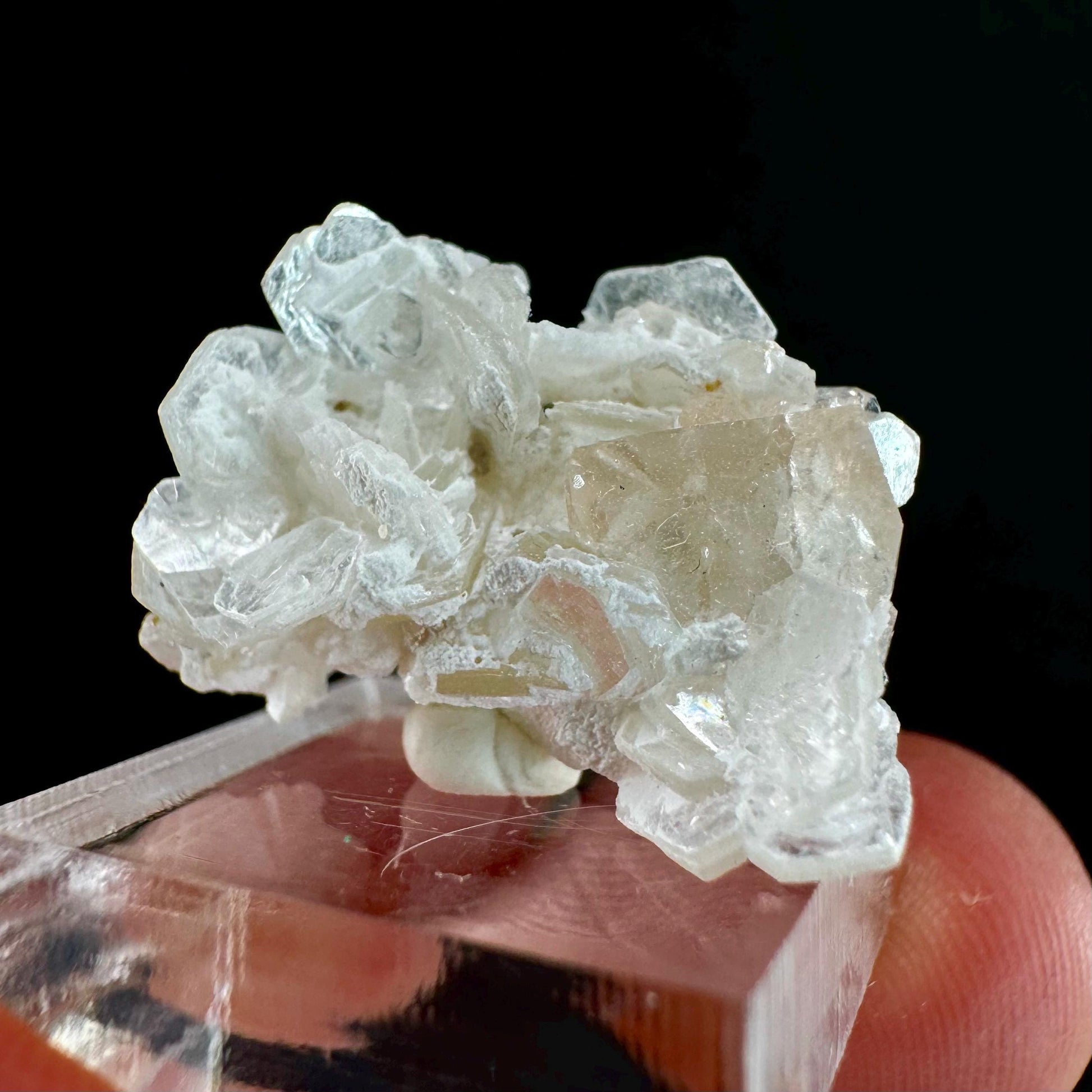 Champagne Topaz on Albite Matrix (Pakistan) | topaz crystal, rare crystals, mineral specimen, rare minerals, natural topaz, golden topaz
