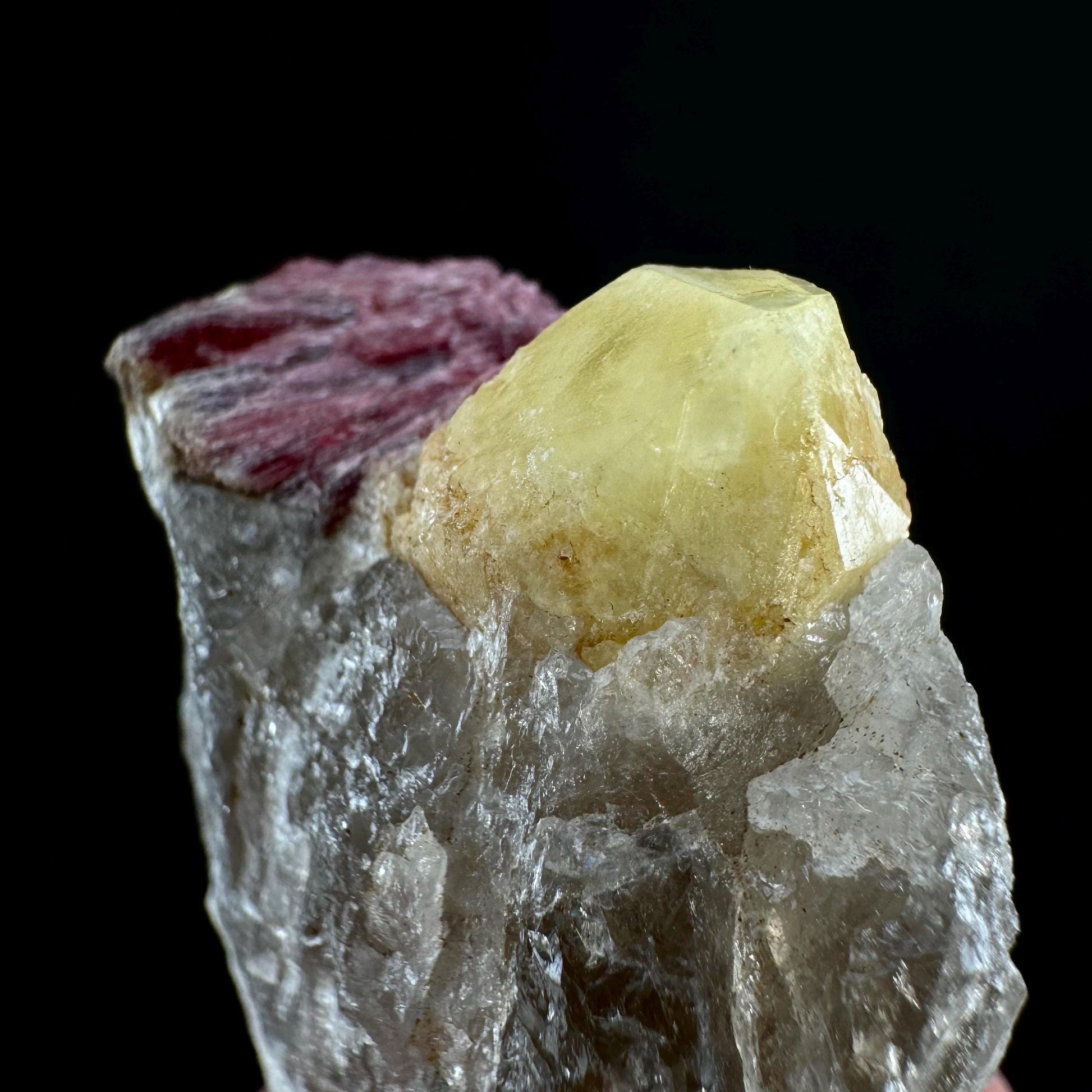 Rare! Londonite with Liddicoatite on Matrix (Madagascar) | rare minerals, mineral specimen, rare crystals