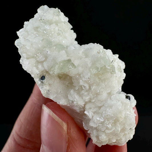 Rare! Herderite & Black Tourmaline on Albite (Pakistan) | green herderite crystal, natural crystals, mineral specimen, herderite on matrix