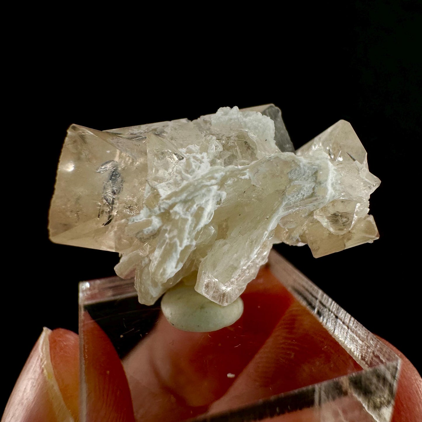 Champagne Topaz on Albite Matrix (Pakistan) | topaz crystal, rare crystals, mineral specimen, rare minerals, natural topaz, golden topaz