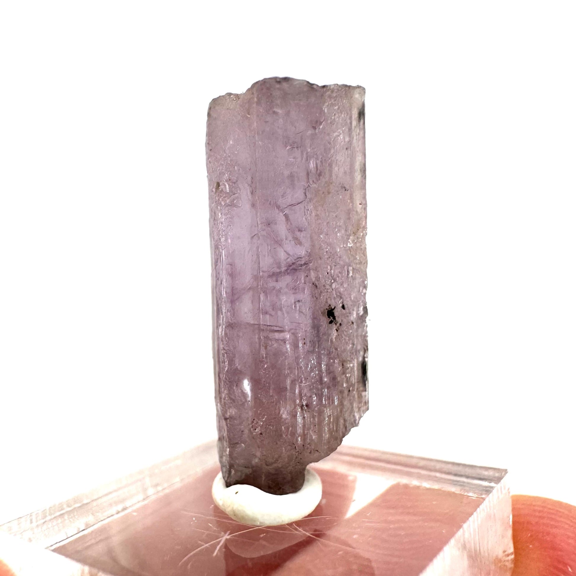 Scapolite var. Marialite (Afghanistan), purple scapolite, terminated scapolite crystal, mineral specimen, rare gems