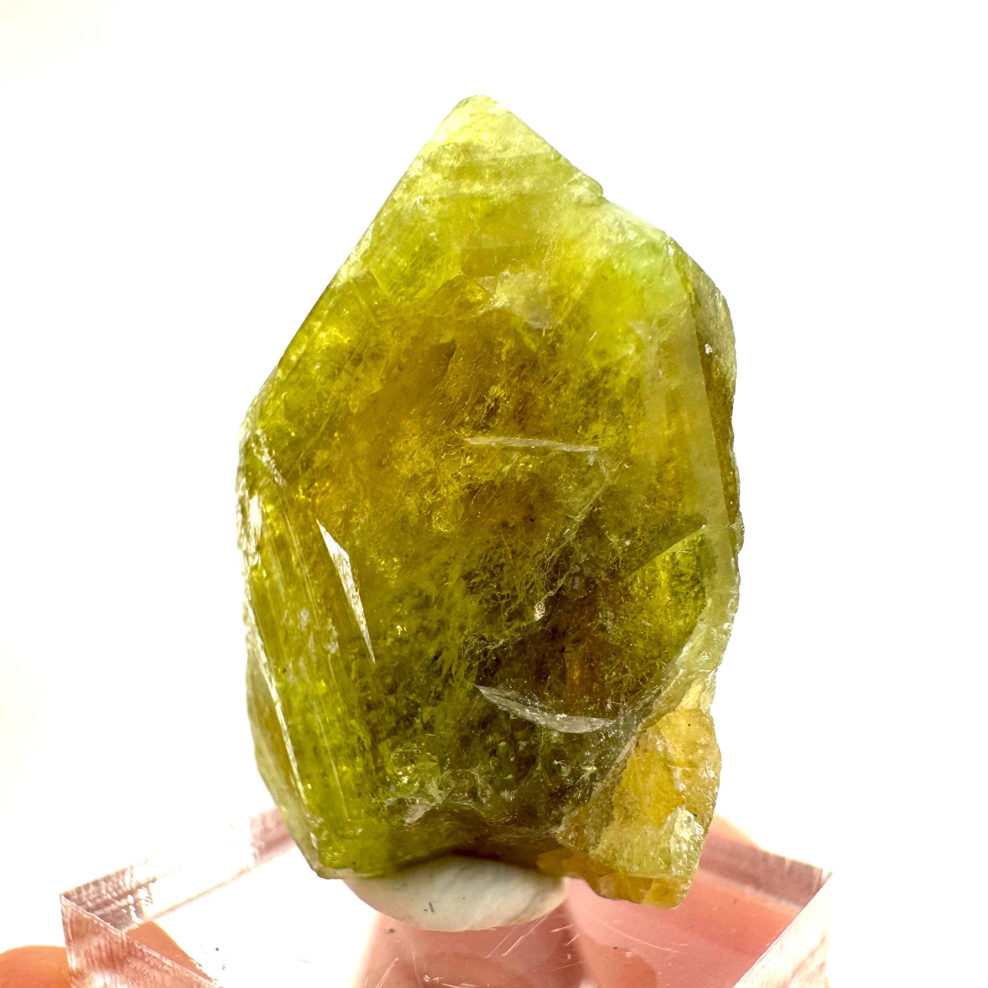 Andradite-Grossular Garnet (Mali) | green garnet, raw garnet crystal, grossular garnet crystal, raw green garnet, mineral specimen, crystals