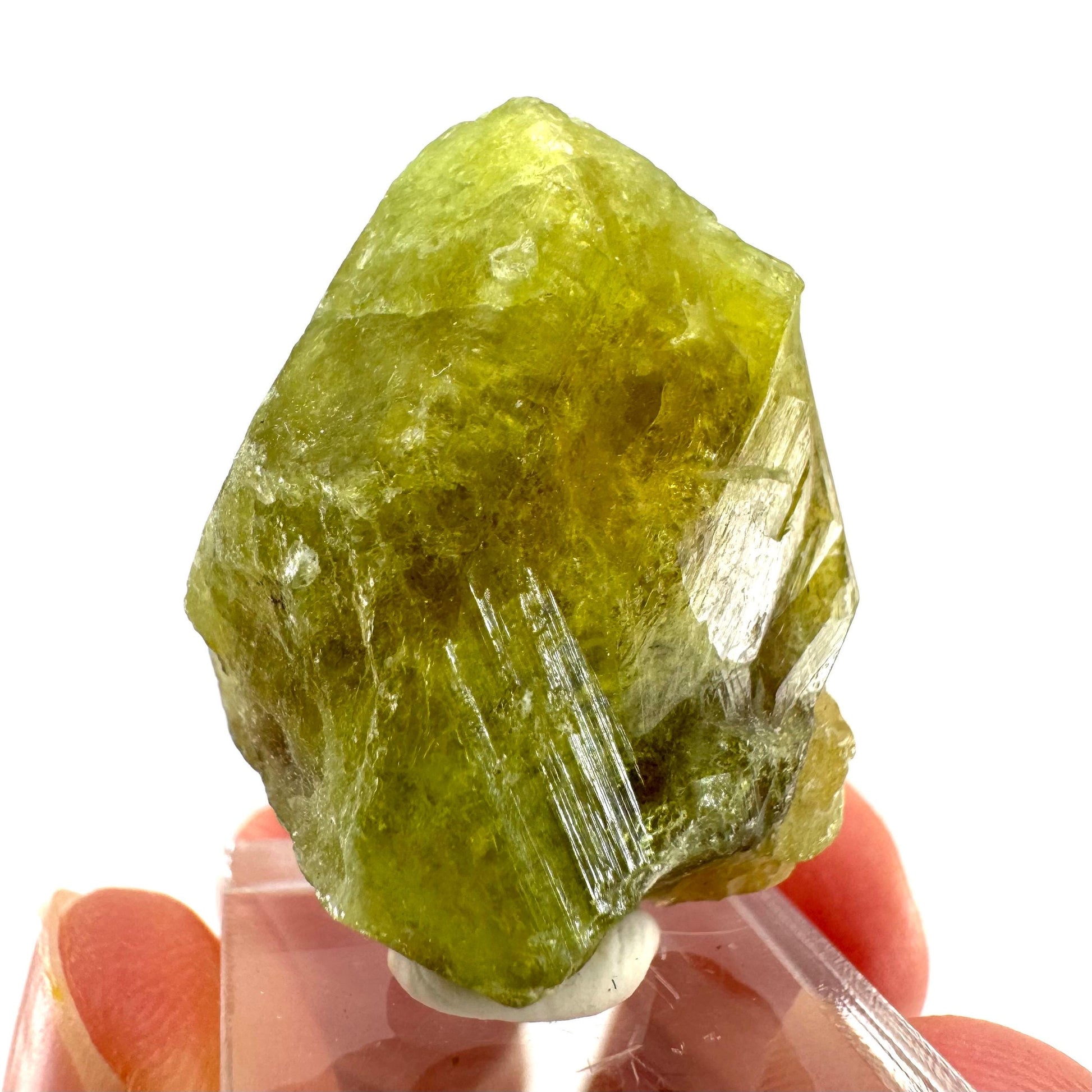Andradite-Grossular Garnet (Mali) | green garnet, raw garnet crystal, grossular garnet crystal, raw green garnet, mineral specimen, crystals