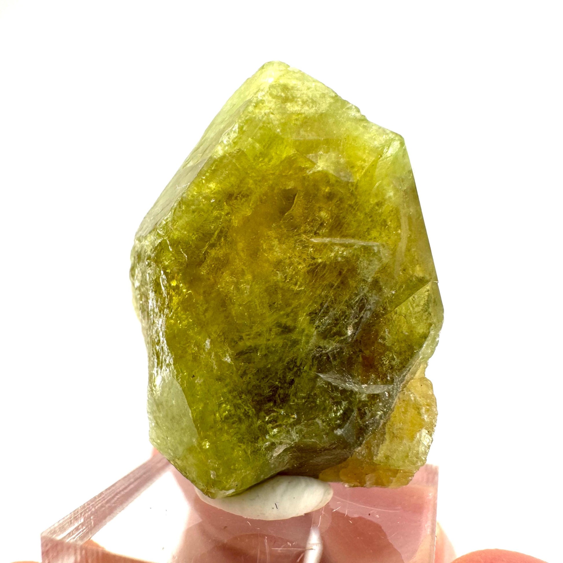 Andradite-Grossular Garnet (Mali) | green garnet, raw garnet crystal, grossular garnet crystal, raw green garnet, mineral specimen, crystals