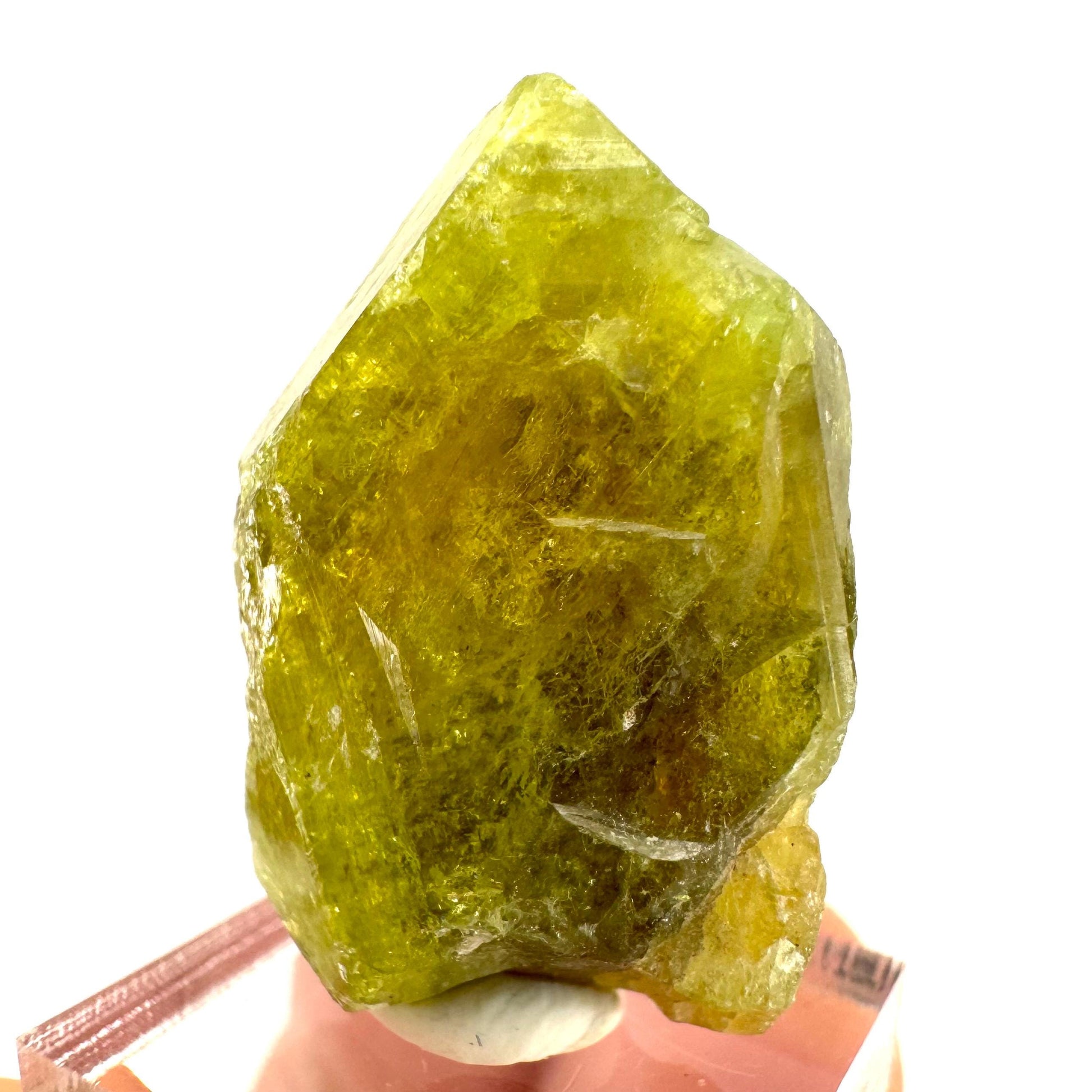 Andradite-Grossular Garnet (Mali) | green garnet, raw garnet crystal, grossular garnet crystal, raw green garnet, mineral specimen, crystals