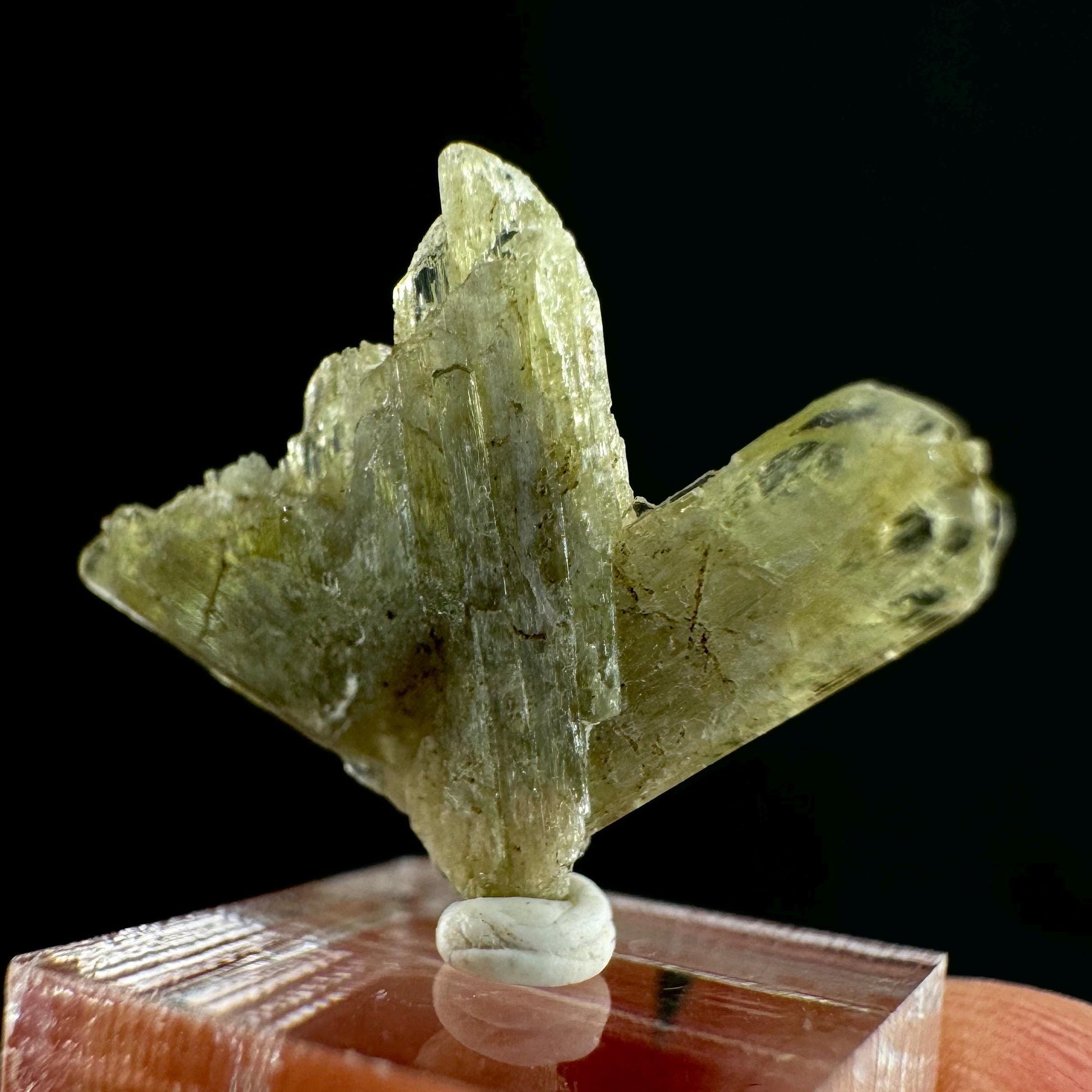 Chrysoberyl (Madagascar) | Yellow Chrysoberyl Specimen, raw chrysoberyl, rare minerals, mineral specimen, rare crystals