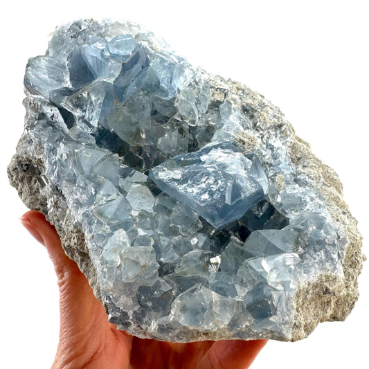 Celestite cluster, raw celestite, celestite geode, celestite crystal, natural celestite, crystal cluster
