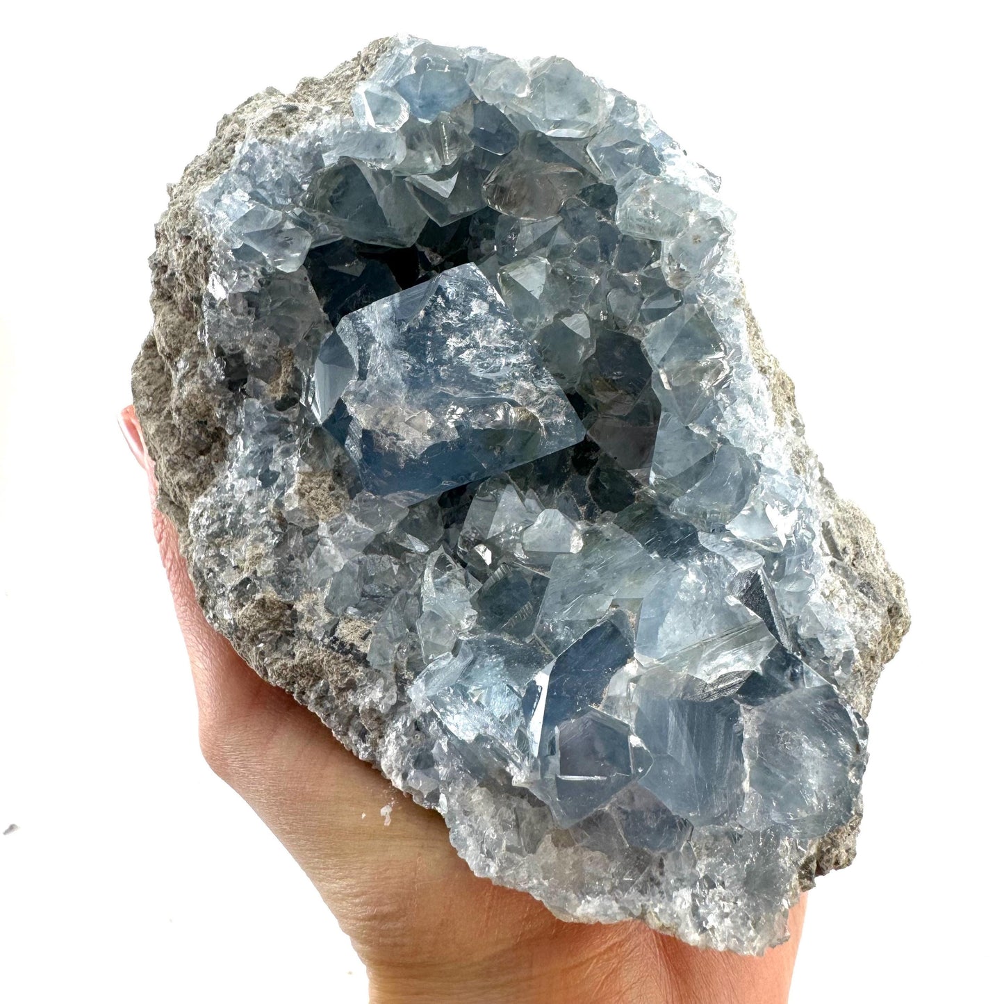 Celestite cluster, raw celestite, celestite geode, celestite crystal, natural celestite, crystal cluster