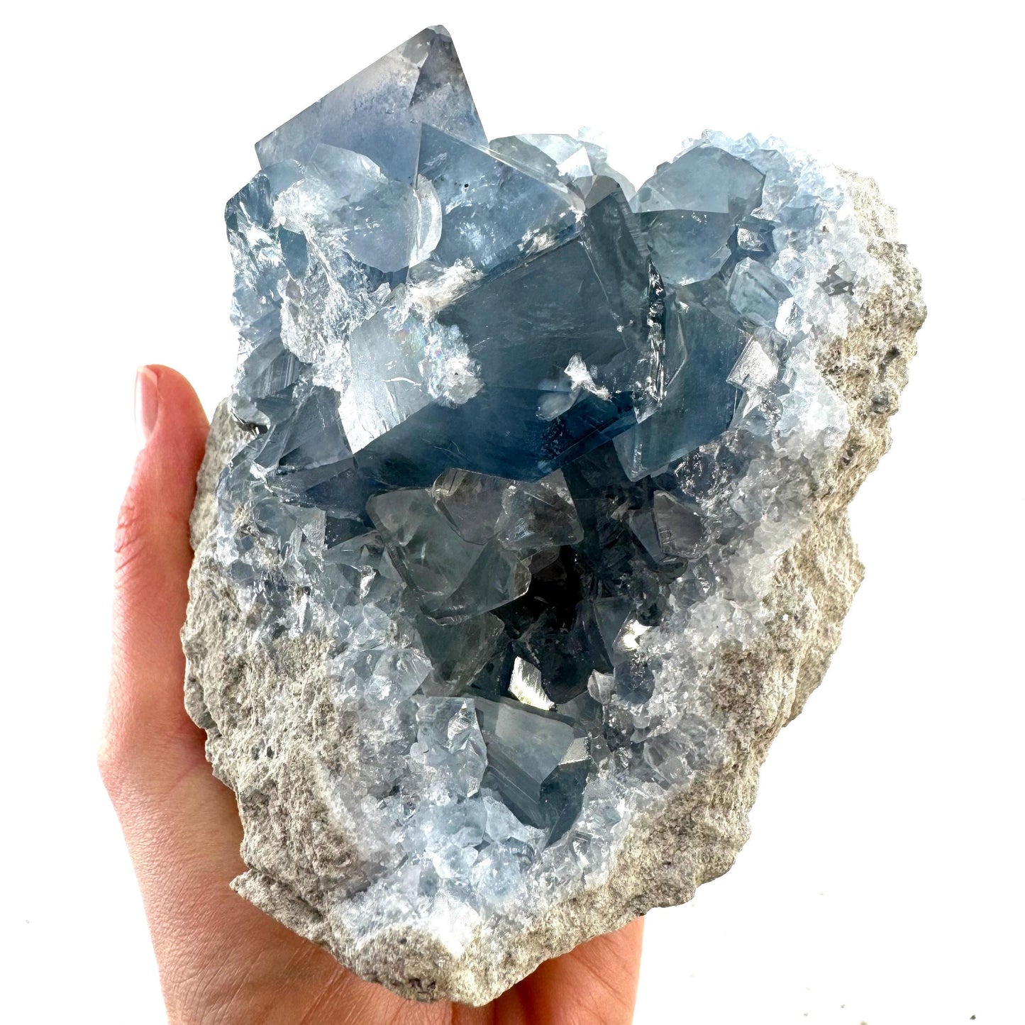 Celestite cluster, raw celestite, celestite geode, celestite crystal, natural celestite, crystal cluster