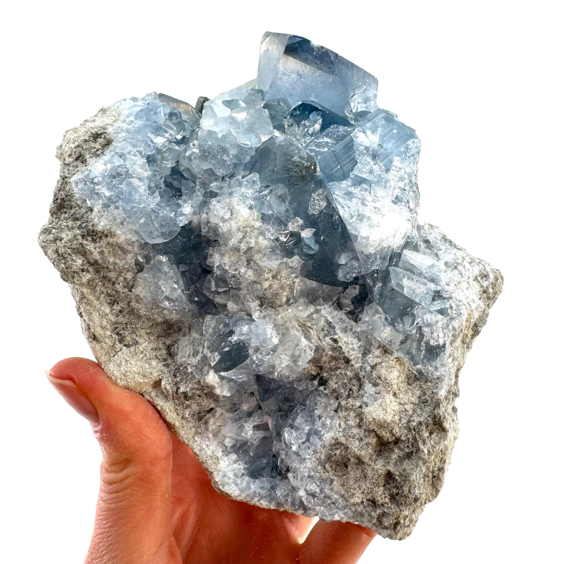 Celestite cluster, raw celestite, celestite geode, celestite crystal, natural celestite, crystal cluster