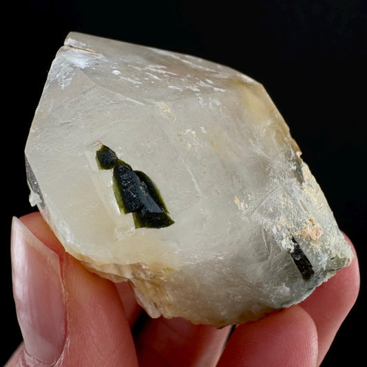 Yellow Bone Quartz & Epidote (Pakistan) | bone quartz, epidote quartz, green epidote, mango quartz