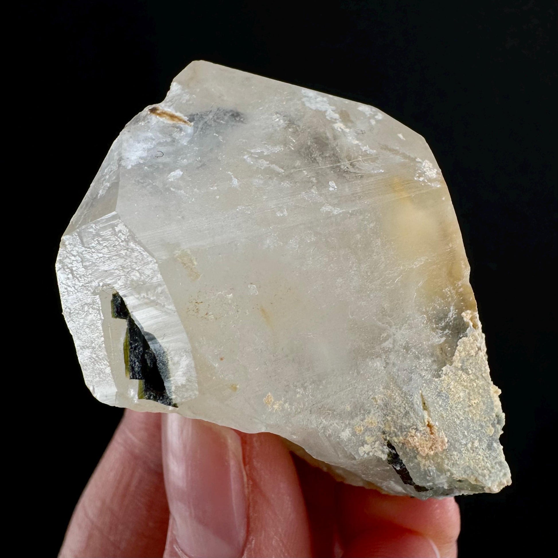 Yellow Bone Quartz & Epidote (Pakistan) | bone quartz, epidote quartz, green epidote, mango quartz