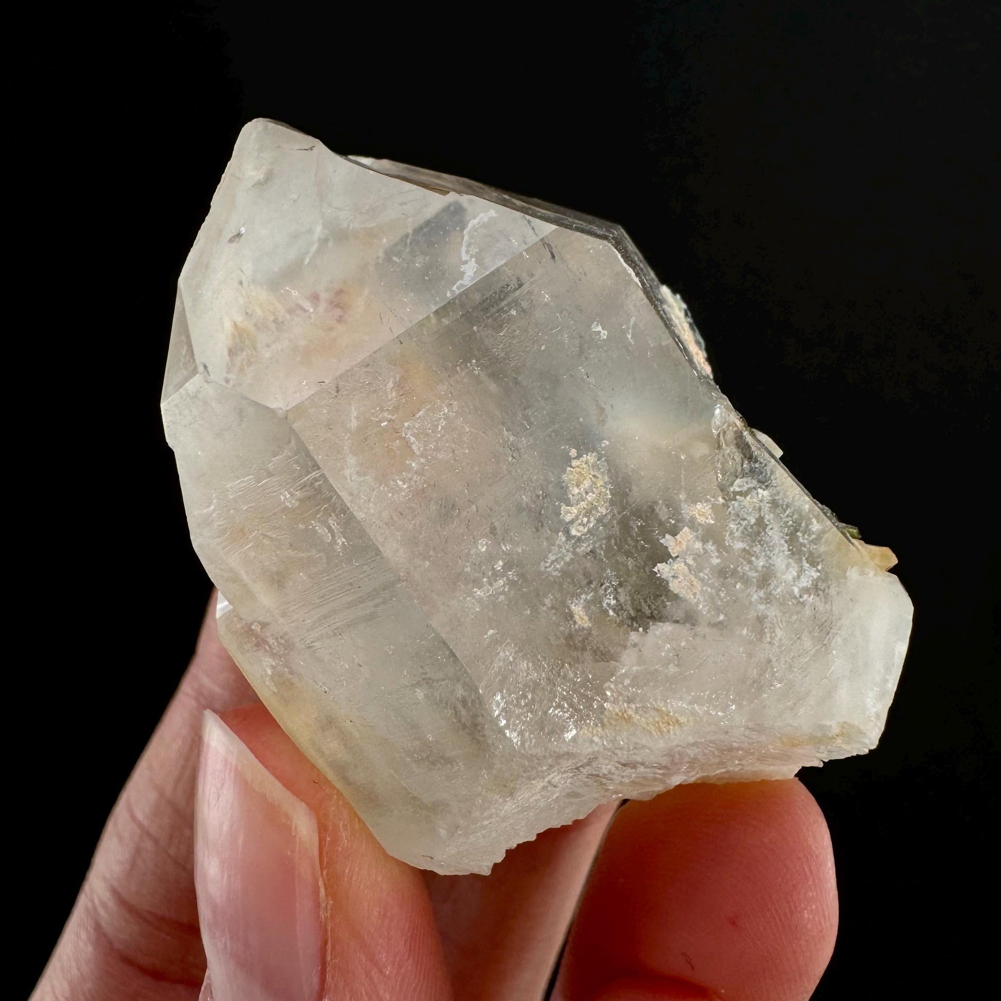 Yellow Bone Quartz & Epidote (Pakistan) | bone quartz, epidote quartz, green epidote, mango quartz