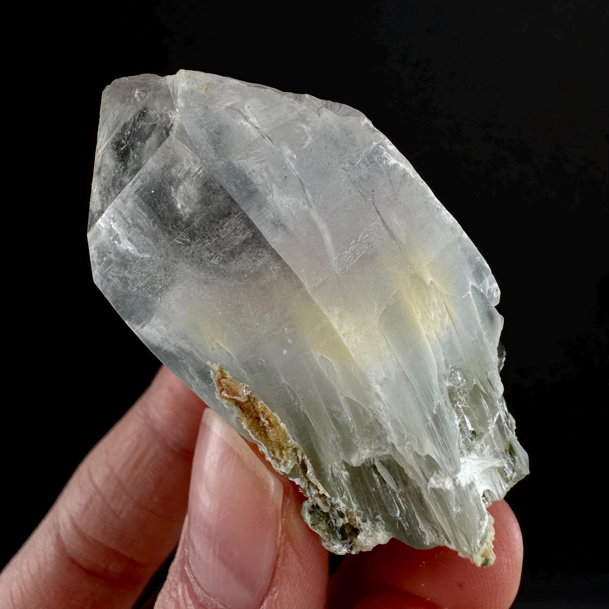 Yellow Bone Quartz & Epidote (Pakistan) | bone quartz, epidote quartz, green epidote, mango quartz