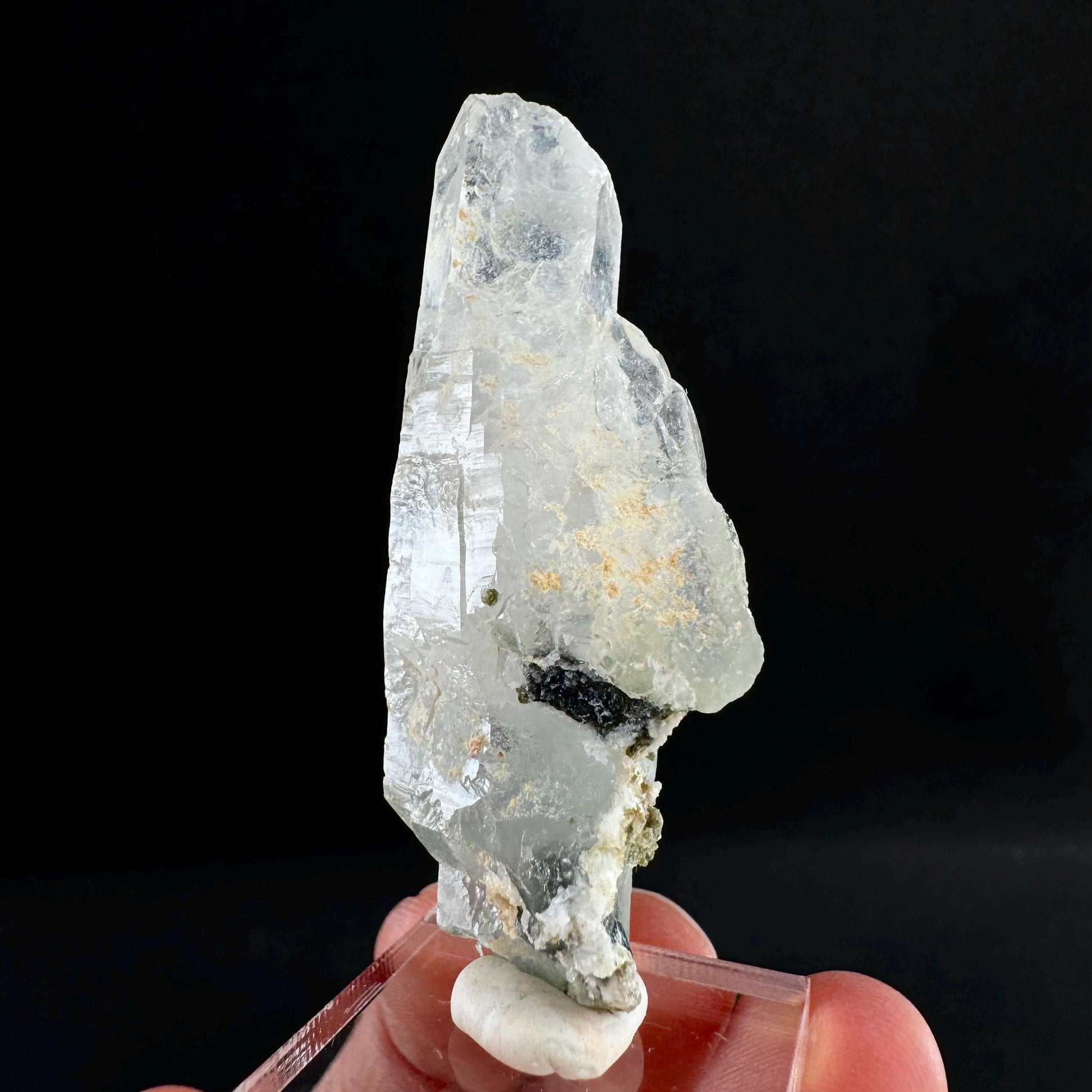 Yellow Bone Quartz & Epidote (Pakistan) | bone quartz, epidote quartz, green epidote, mango quartz