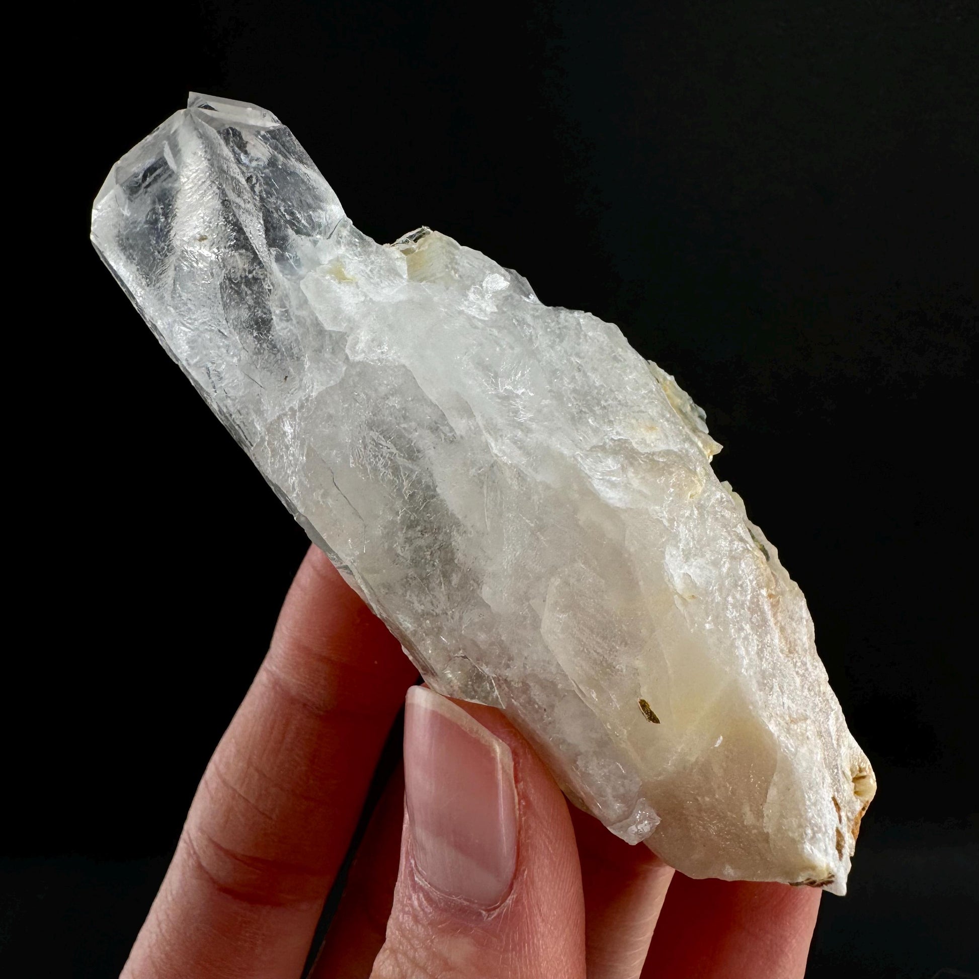 Yellow Bone Quartz & Epidote (Pakistan) | bone quartz, epidote quartz, green epidote, mango quartz