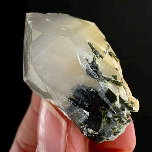 Yellow Bone Quartz & Epidote (Pakistan) | bone quartz, epidote quartz, green epidote, mango quartz