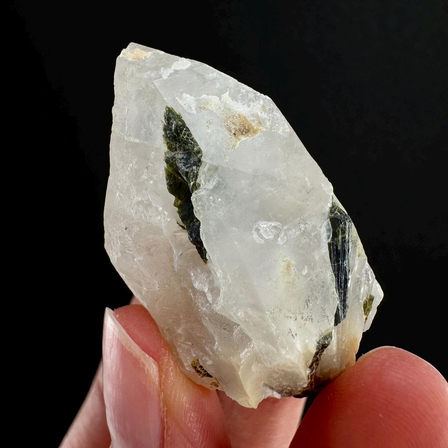 Yellow Bone Quartz & Epidote (Pakistan) | bone quartz, epidote quartz, green epidote, mango quartz