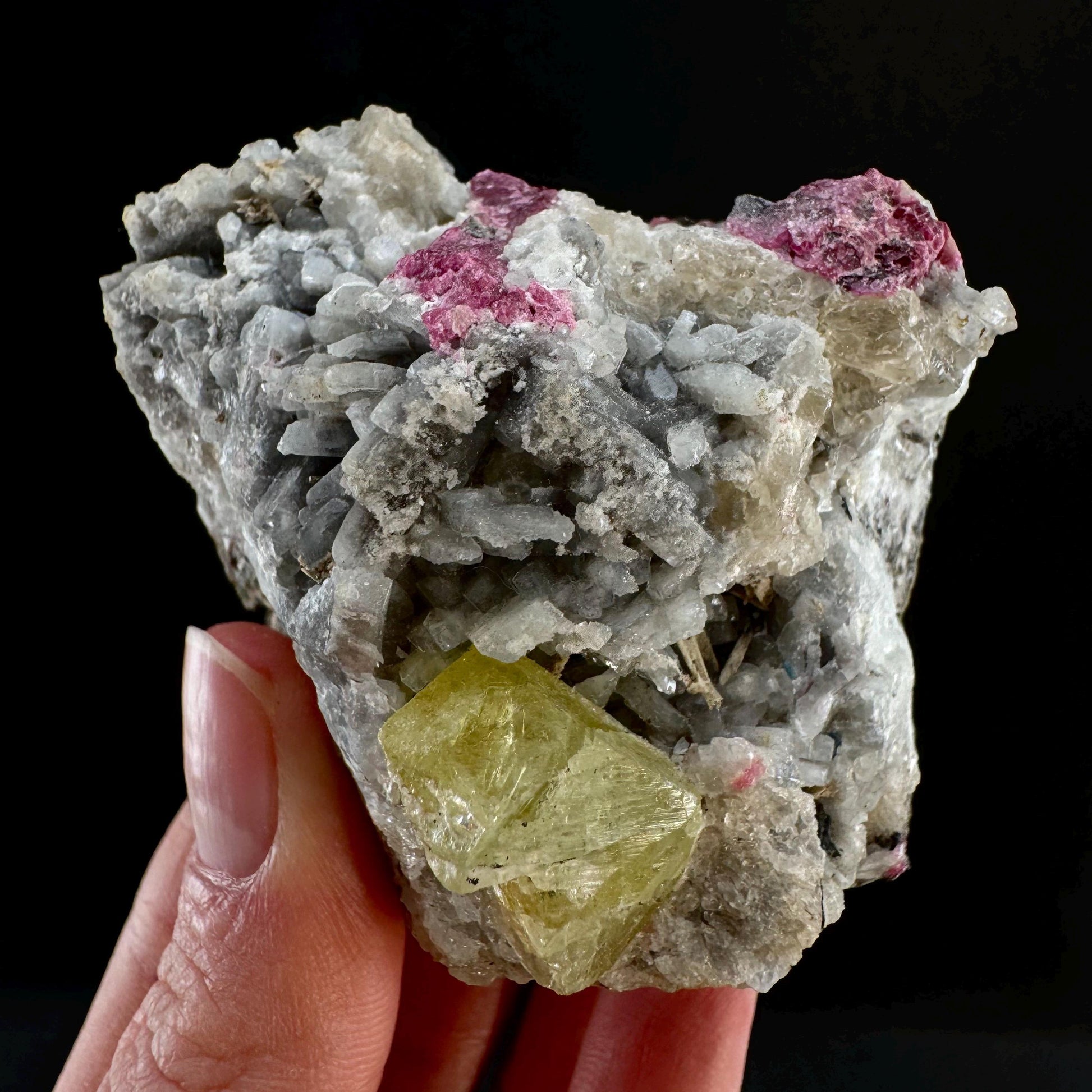Rare! Londonite with Liddicoatite on Matrix (Madagascar) | rare minerals, mineral specimen, rare crystals