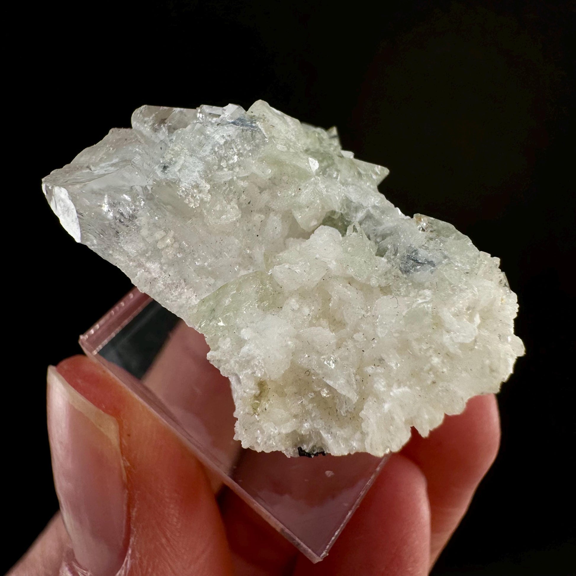 Rare! Herderite, Quartz with Black Tourmaline on Albite (Pakistan) | green herderite crystal, natural crystals, herderite on matrix