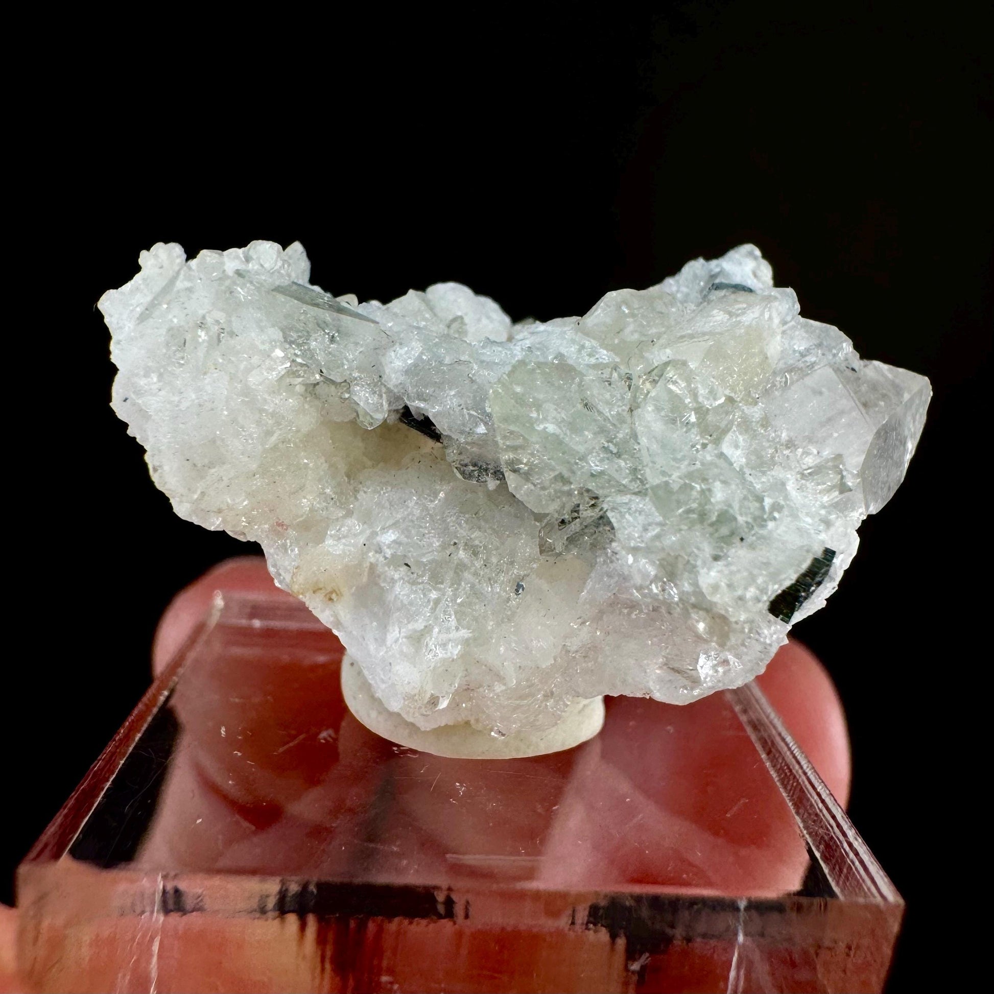 Rare! Herderite, Quartz with Black Tourmaline on Albite (Pakistan) | green herderite crystal, natural crystals, herderite on matrix