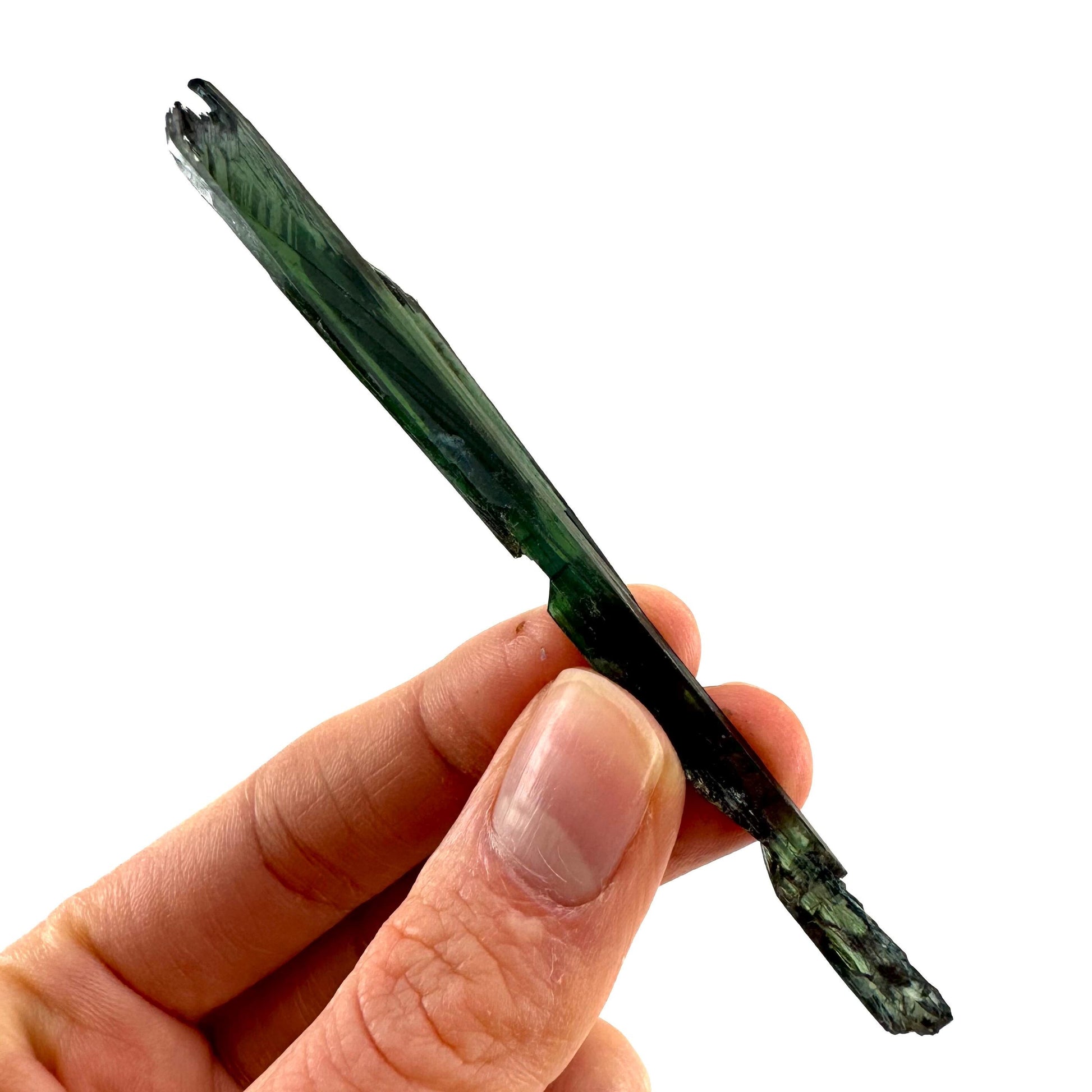Vivianite Crystal (Brazil) | raw vivianite, natural vivianite, green vivianite, mineral specimen, crystals, vivianite blade
