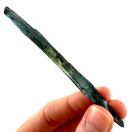 Vivianite Crystal (Brazil) | raw vivianite, natural vivianite, green vivianite, mineral specimen, crystals, vivianite blade