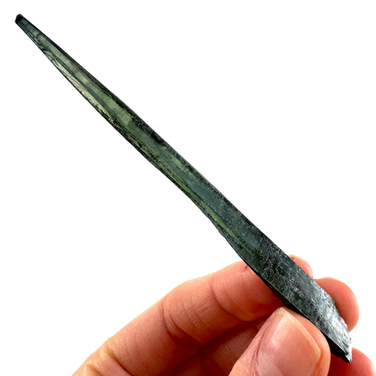 Vivianite Crystal (Brazil) | raw vivianite, natural vivianite, green vivianite, mineral specimen, crystals, vivianite blade