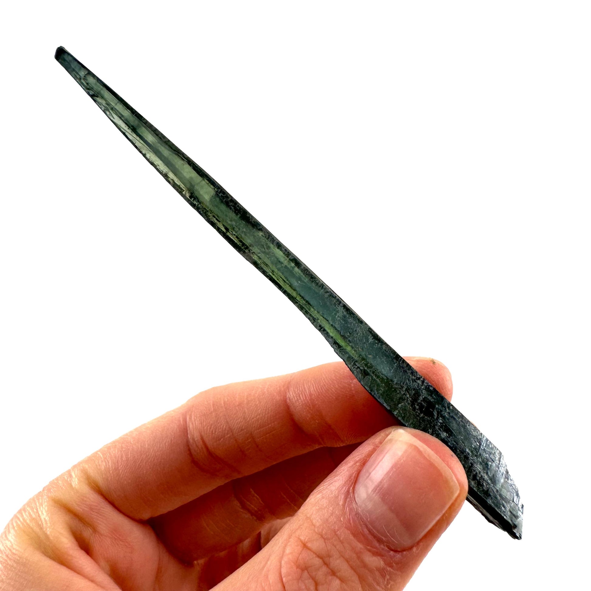 Vivianite Crystal (Brazil) | raw vivianite, natural vivianite, green vivianite, mineral specimen, crystals, vivianite blade