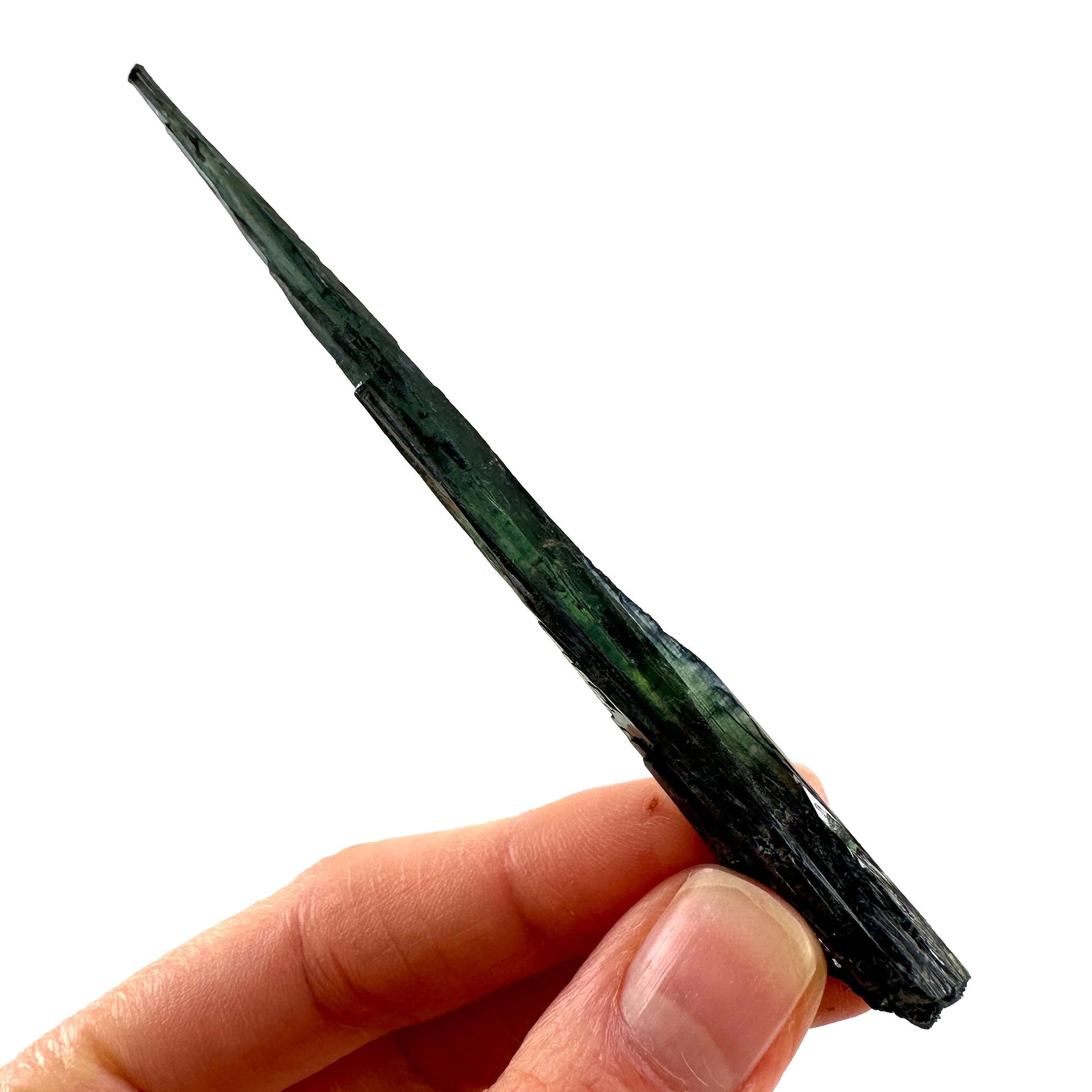 Vivianite Crystal (Brazil) | raw vivianite, natural vivianite, green vivianite, mineral specimen, crystals, vivianite blade