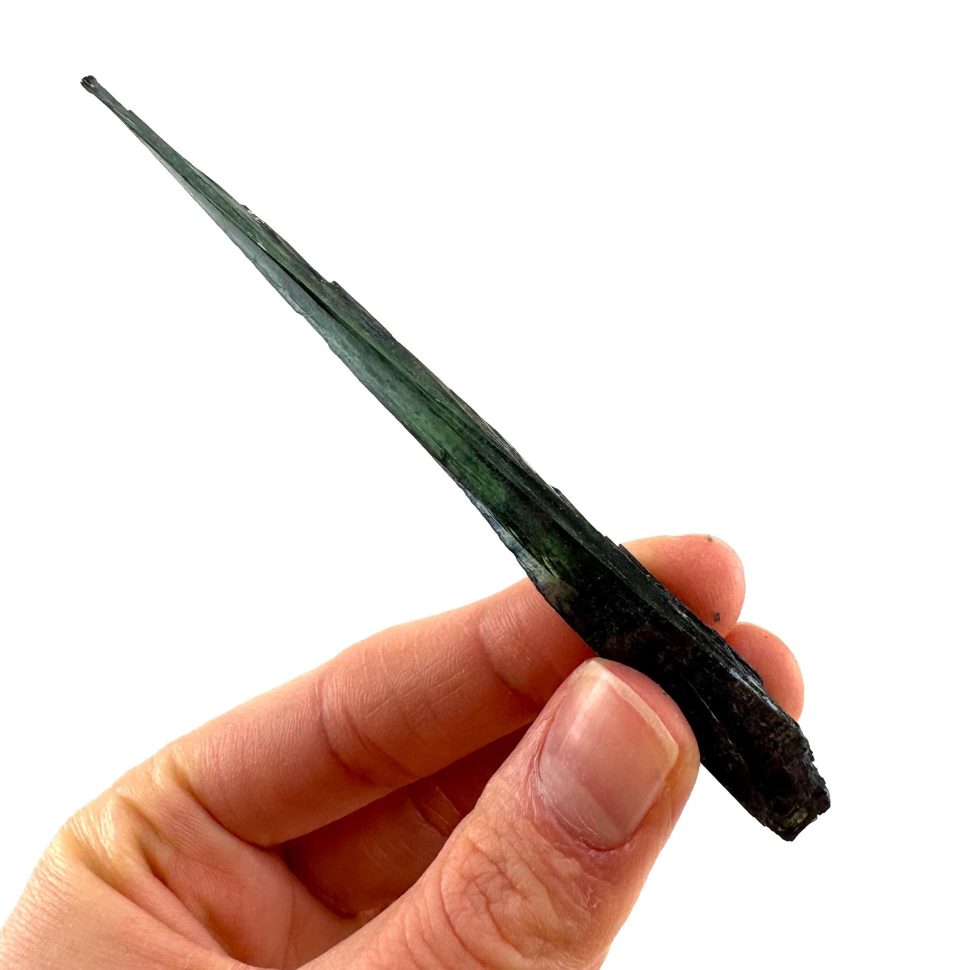 Vivianite Crystal (Brazil) | raw vivianite, natural vivianite, green vivianite, mineral specimen, crystals, vivianite blade