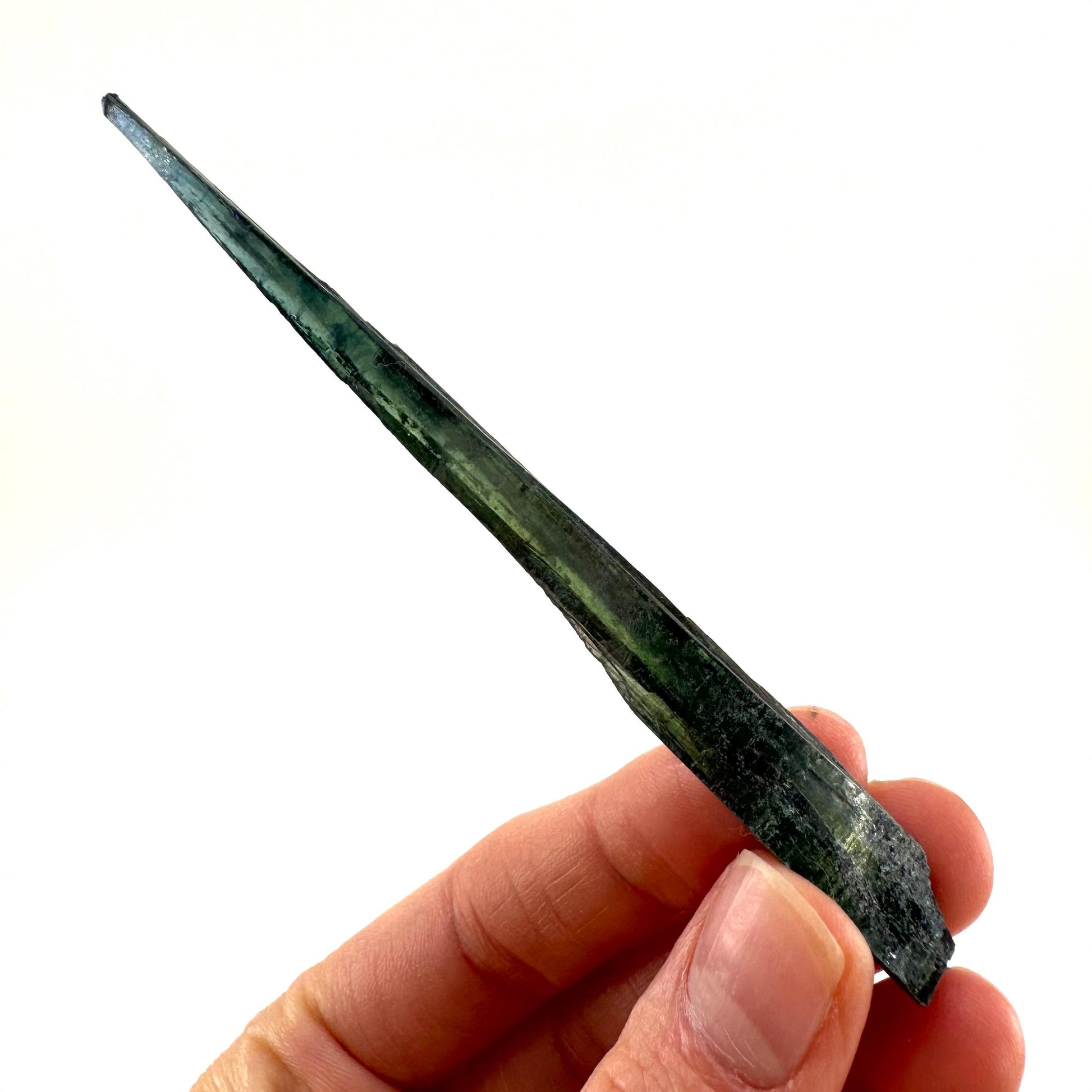 Vivianite Crystal (Brazil) | raw vivianite, natural vivianite, green vivianite, mineral specimen, crystals, vivianite blade