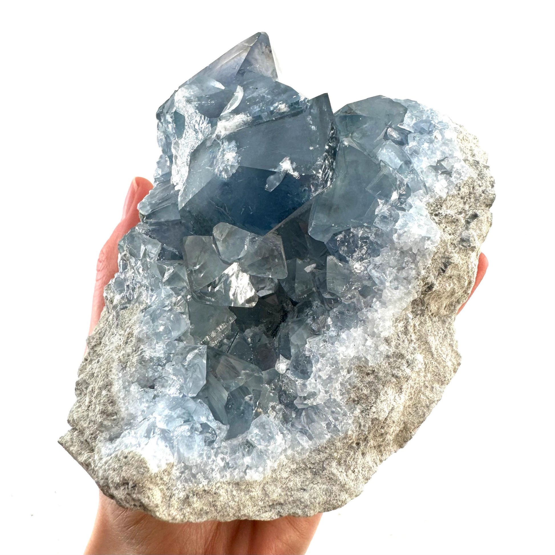 Celestite cluster, raw celestite, celestite geode, celestite crystal, natural celestite, crystal cluster
