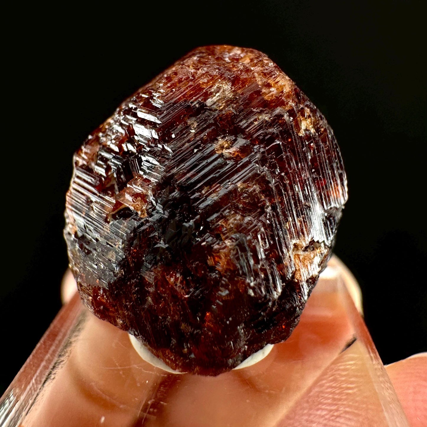Etched Spessartine Garnet (Pakistan) | red garnet, raw crystals, rough red garnet, dark red garnet, garnet crystal