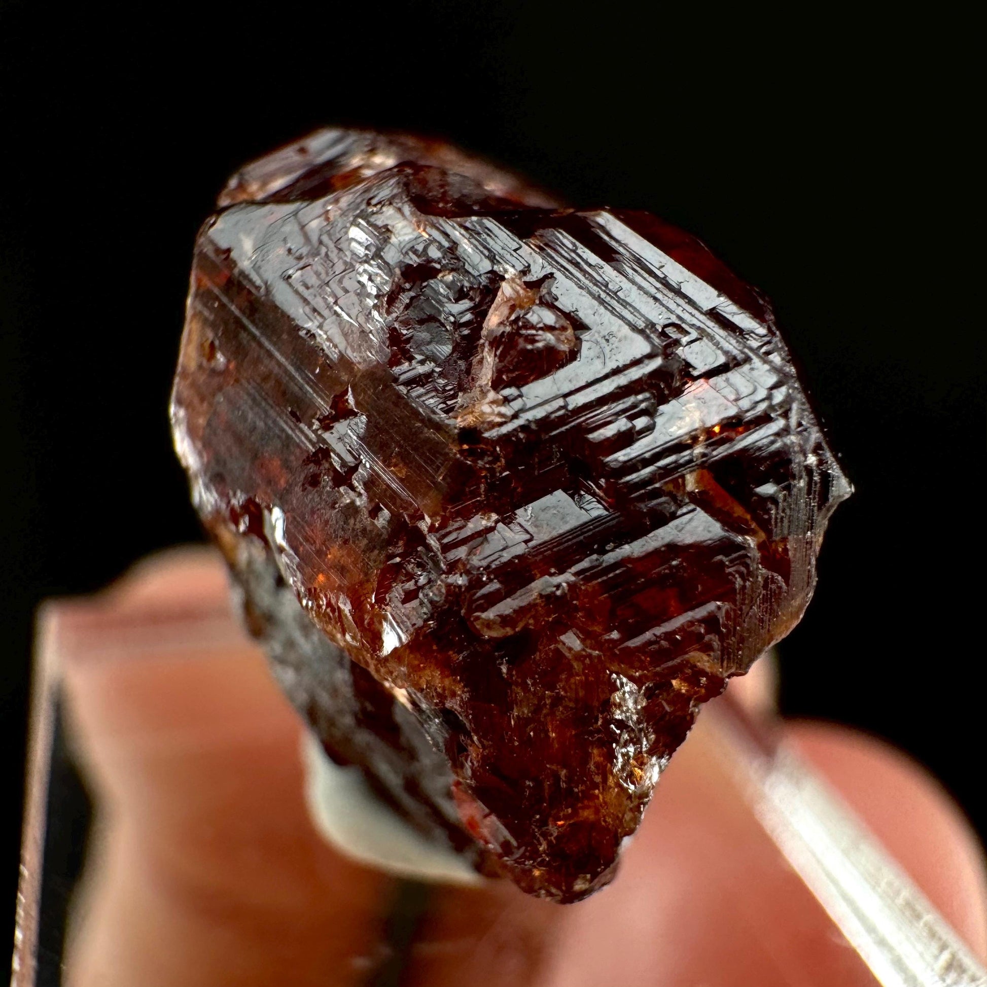 Etched Spessartine Garnet (Pakistan) | red garnet, raw crystals, rough red garnet, dark red garnet, garnet crystal