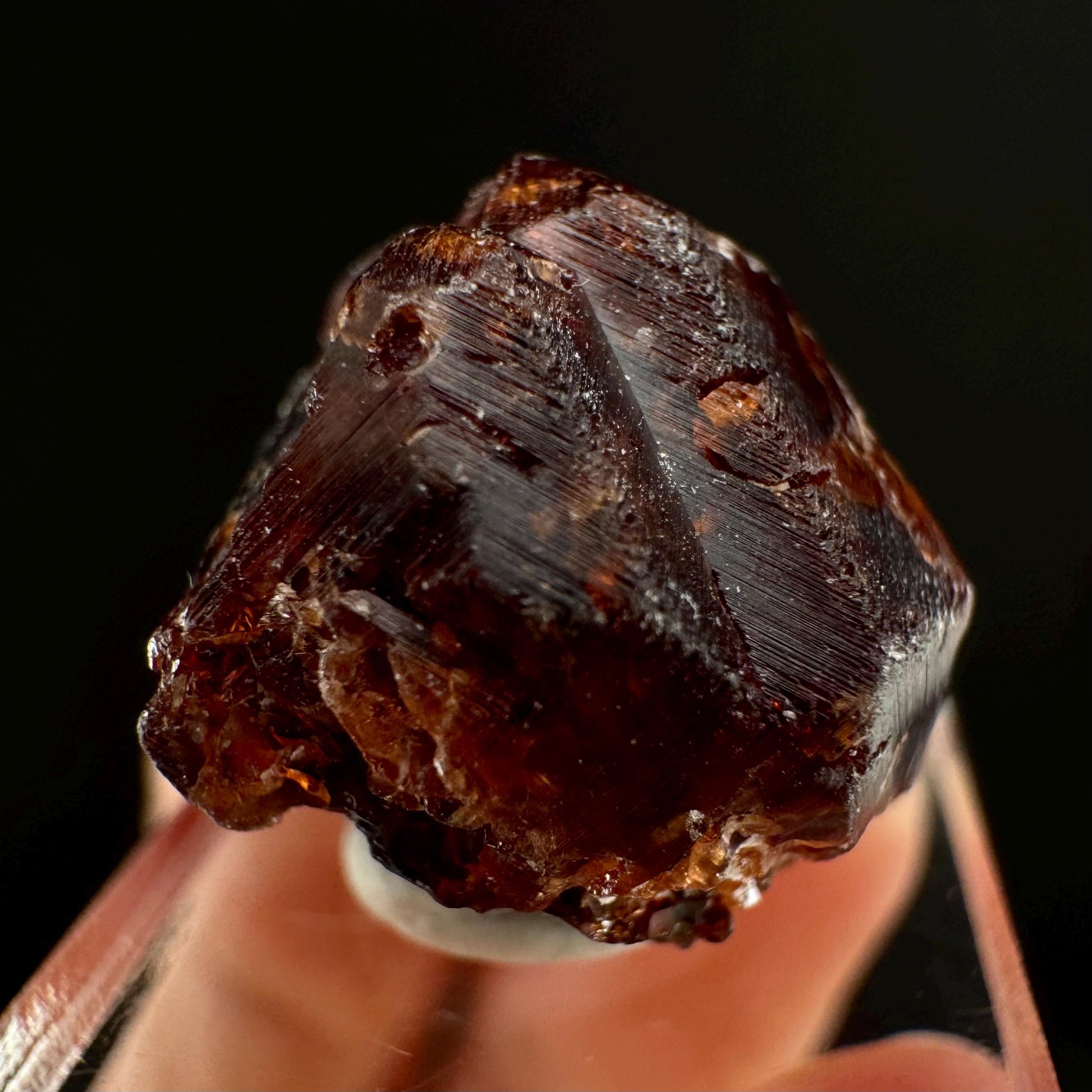 Etched Spessartine Garnet (Pakistan) | red garnet, raw crystals, rough red garnet, dark red garnet, garnet crystal