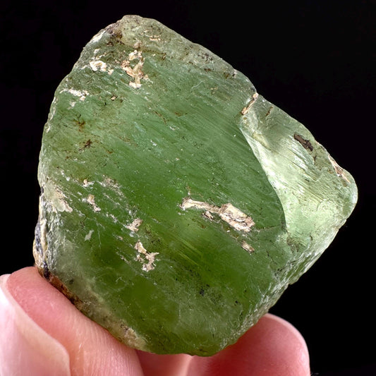 Naturally terminated peridot crystal (Pakistan) | raw peridot, natural peridot, peridot crystal, peridot point