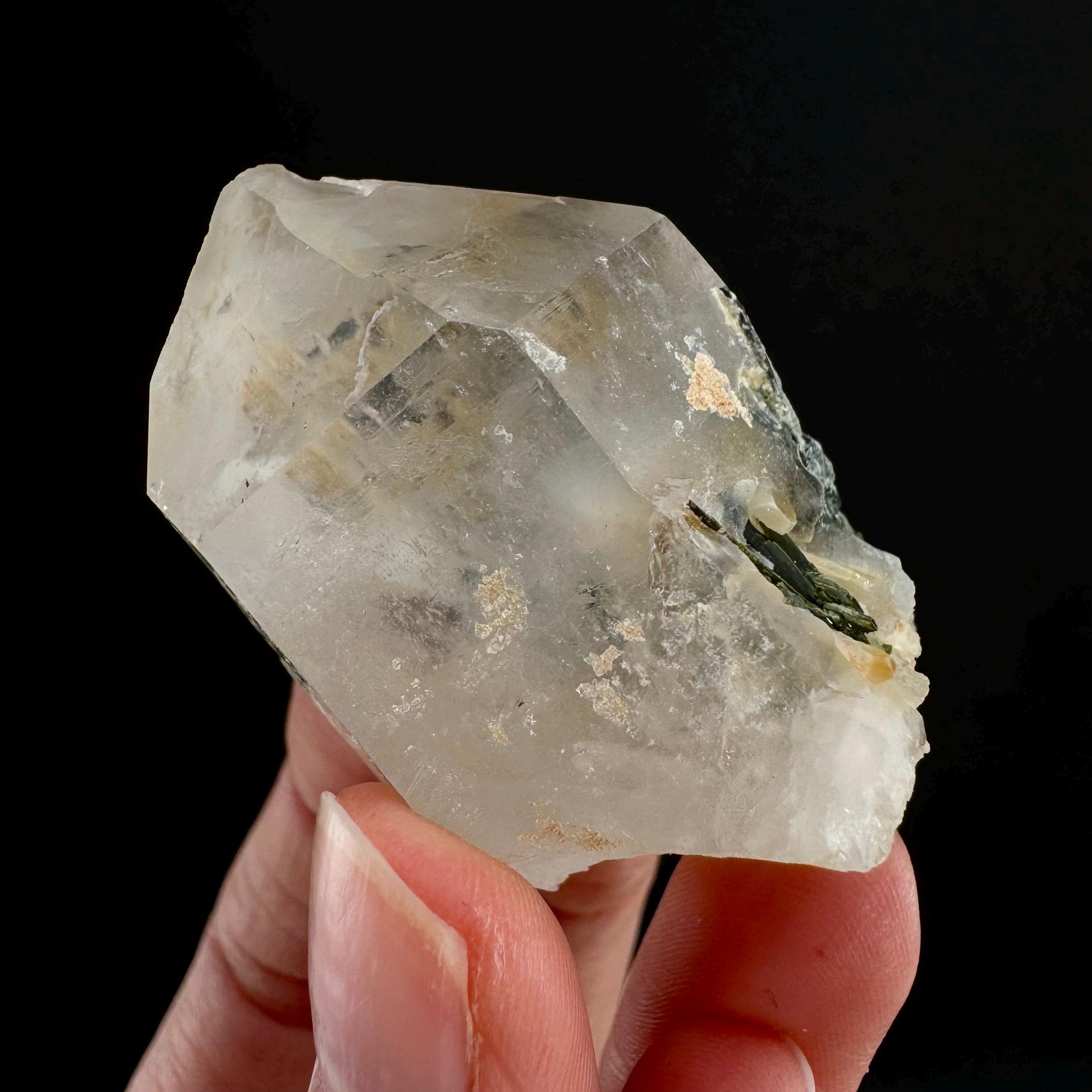 Yellow Bone Quartz & Epidote (Pakistan) | bone quartz, epidote quartz, green epidote, mango quartz
