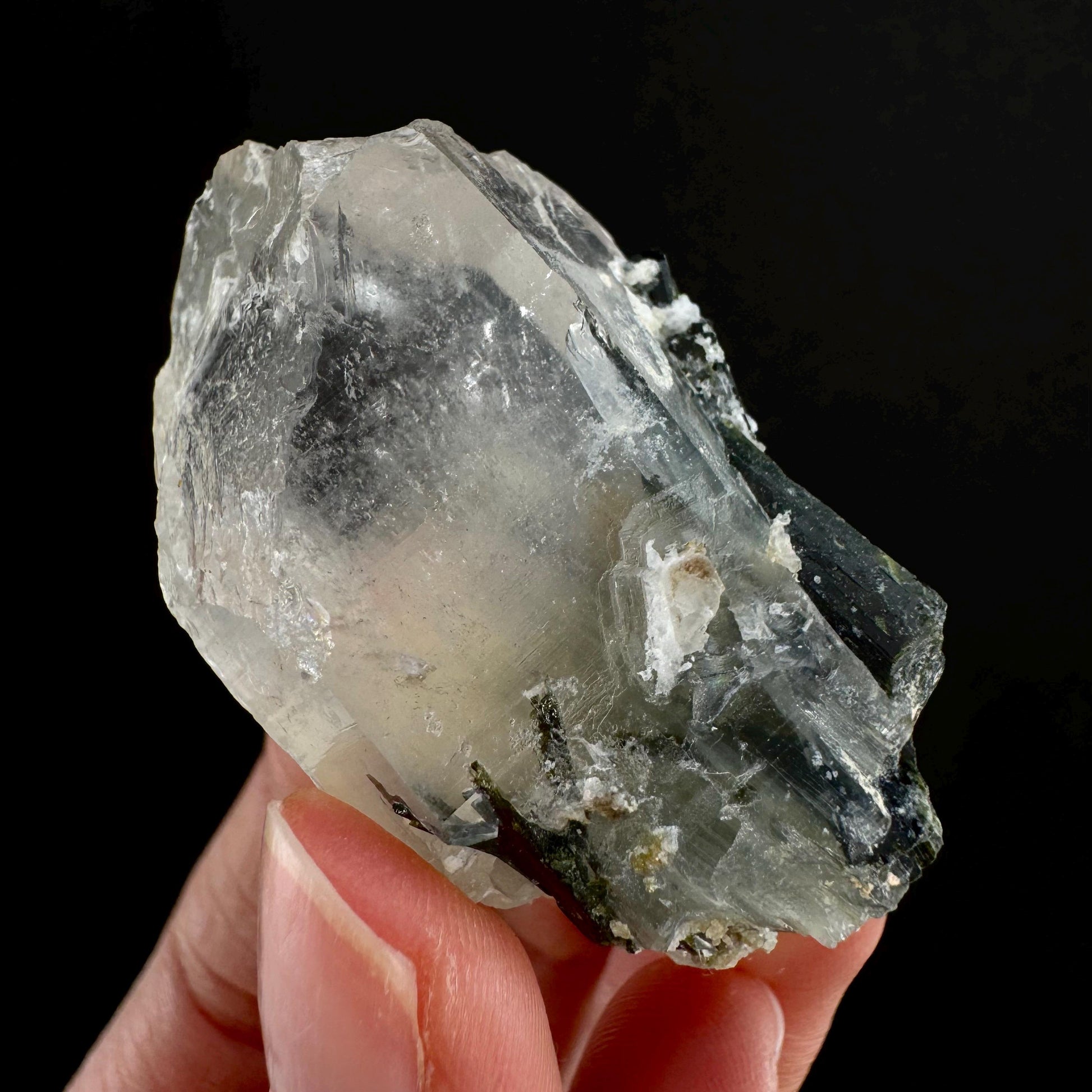 Yellow Bone Quartz & Epidote (Pakistan) | bone quartz, epidote quartz, green epidote, mango quartz