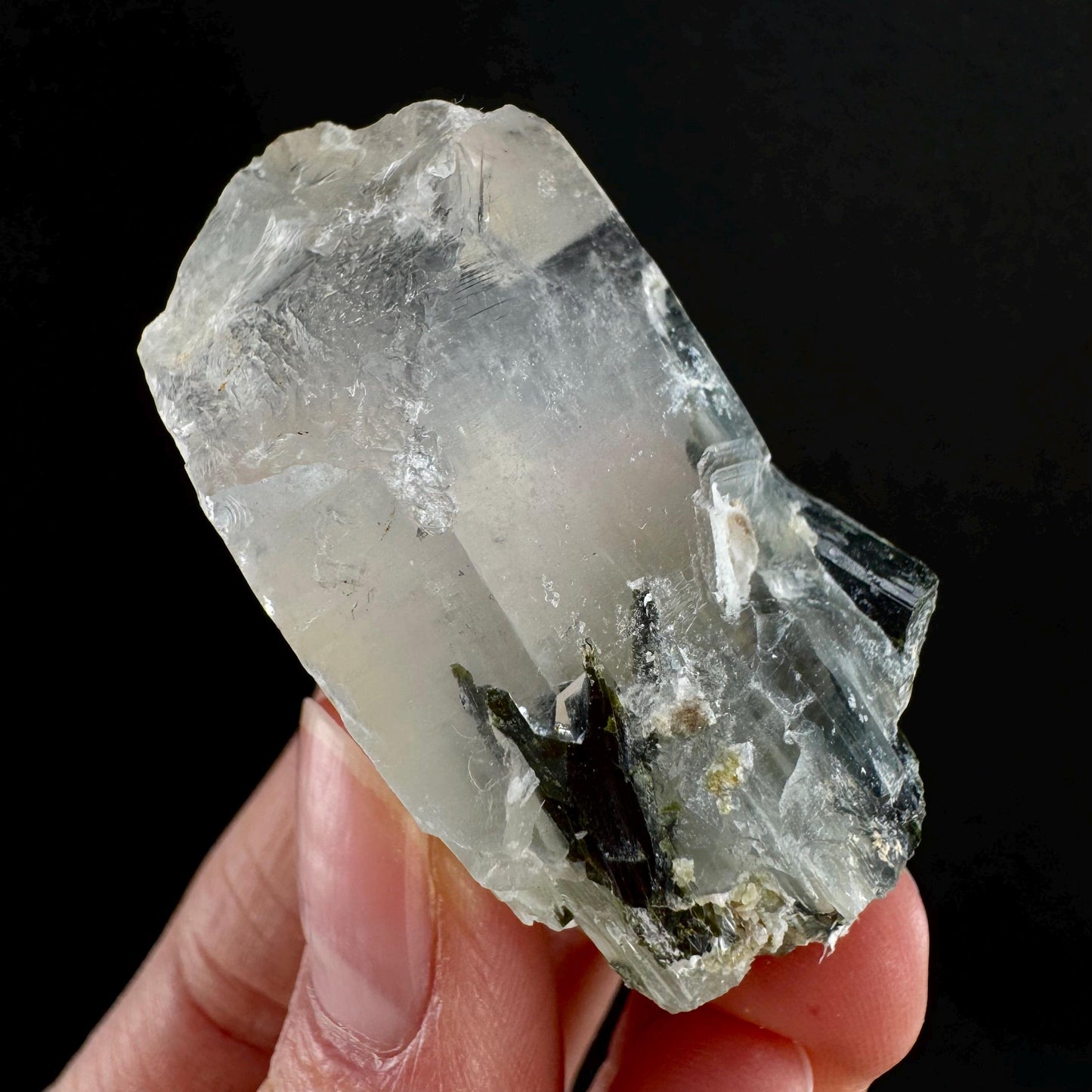 Yellow Bone Quartz & Epidote (Pakistan) | bone quartz, epidote quartz, green epidote, mango quartz