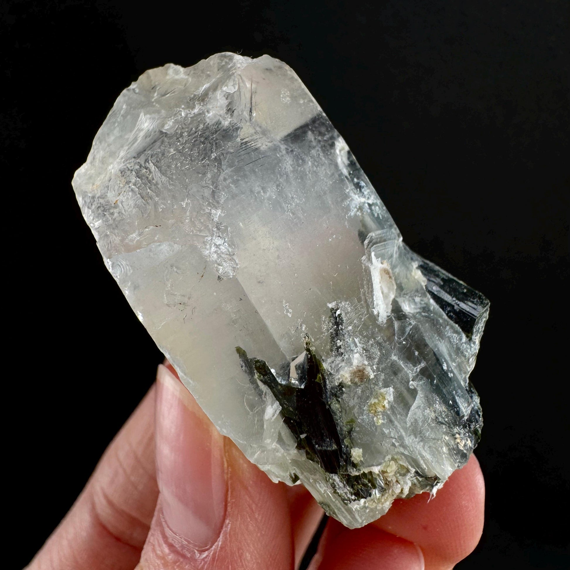 Yellow Bone Quartz & Epidote (Pakistan) | bone quartz, epidote quartz, green epidote, mango quartz
