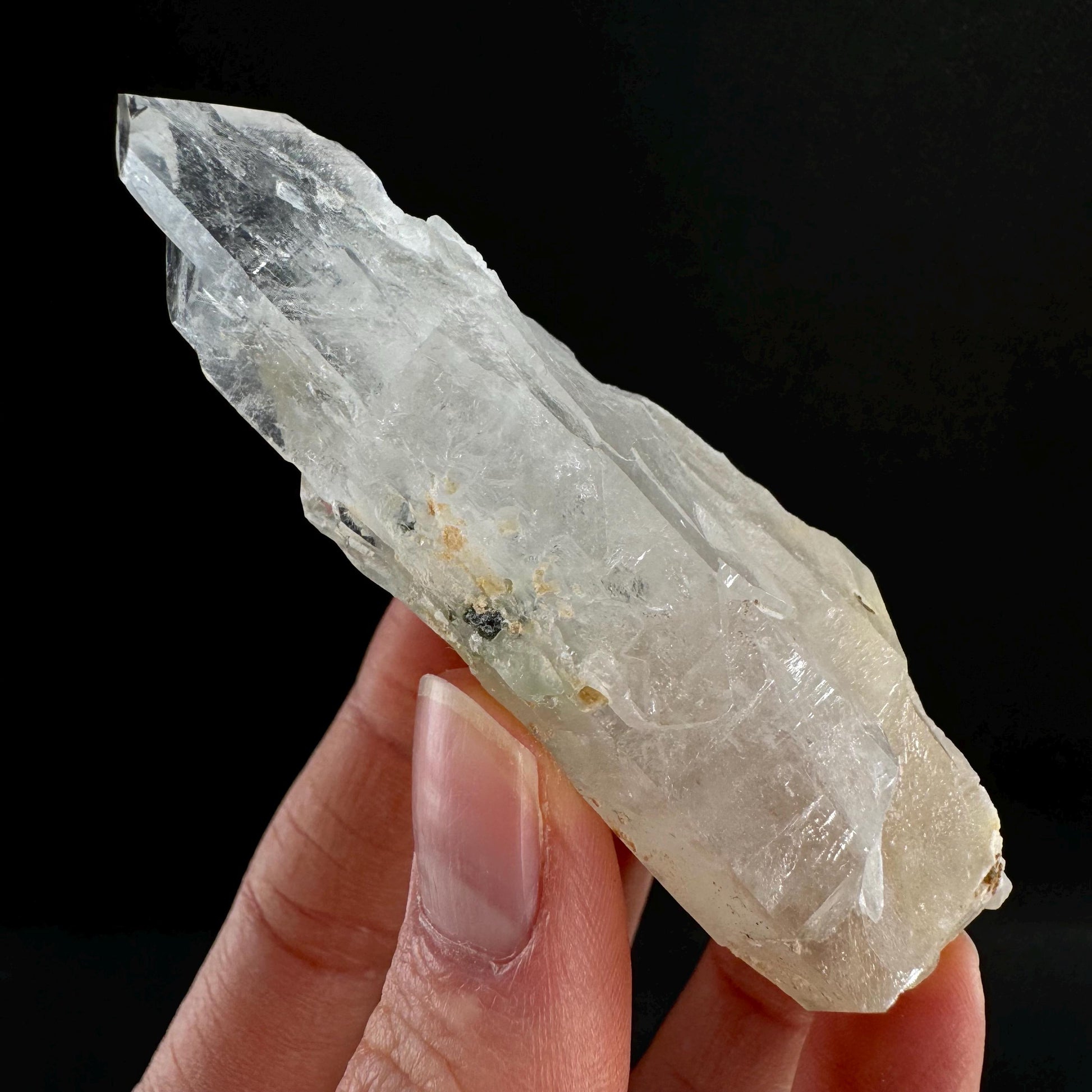 Yellow Bone Quartz & Epidote (Pakistan) | bone quartz, epidote quartz, green epidote, mango quartz