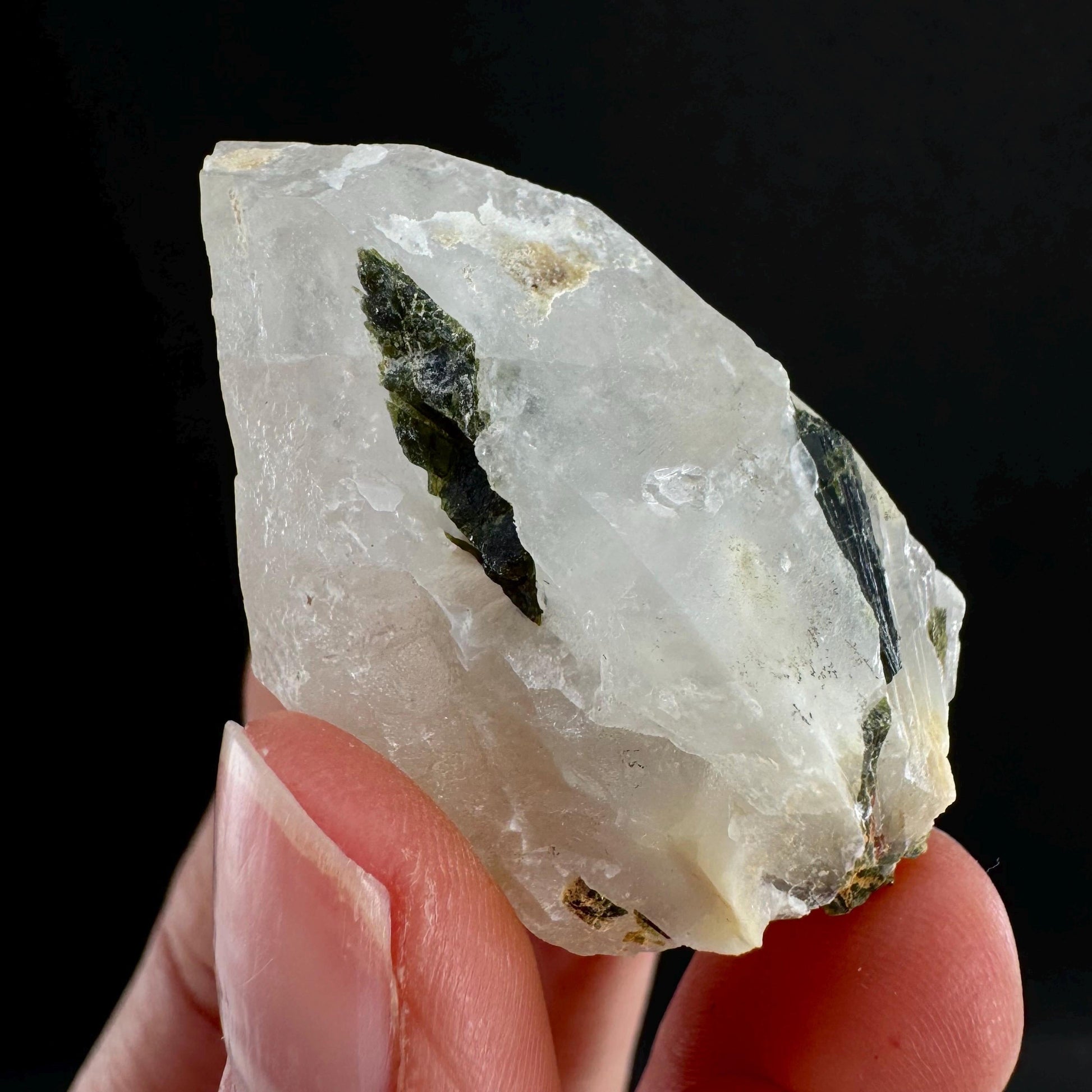 Yellow Bone Quartz & Epidote (Pakistan) | bone quartz, epidote quartz, green epidote, mango quartz